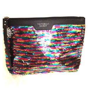 ❤️Victoria’s Secret Sequin Clutch/Cosmetic Bag